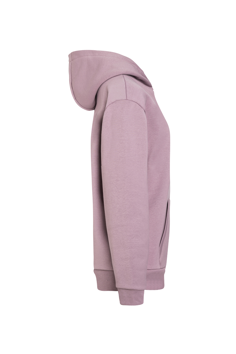 Damen Workwear Sweat Hoodie Soft-Face, aus nachhaltigem Material - Dunkelrosa - L