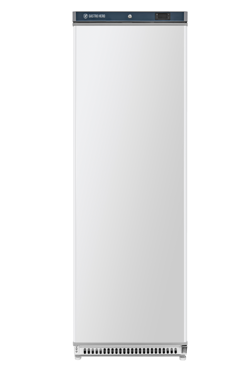 Opslagvrieskast ECO 400, binnenruimte van kunststof, wit