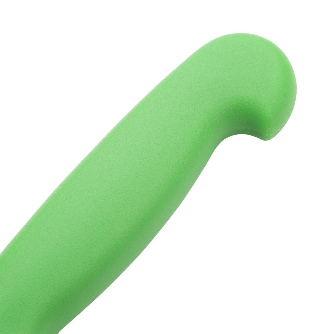 Couteau à génoise dentelé Hygiplas vert 254mm