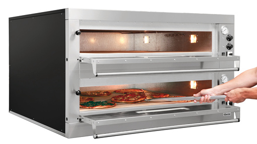 Elektro-Pizzaofen | 2x9 Pizza Ø 330mm | 24kW-400V | 1310x1270x(h)760mm
