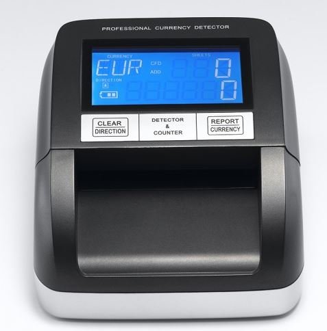 Falschgelddetektor 350LCD | Prüft 6 Wege/0,5 Sekunden | LCD Bildschirm