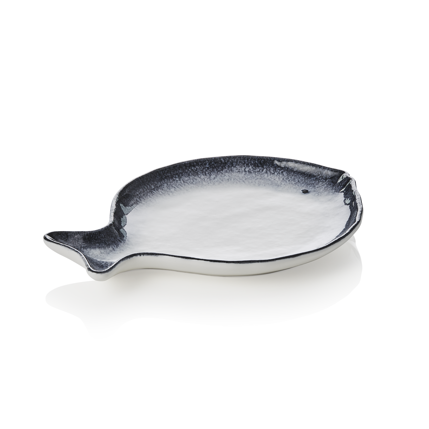 Visbordenset, 21 x 16 x 2 cm, Set van 6 stuks, Porselein