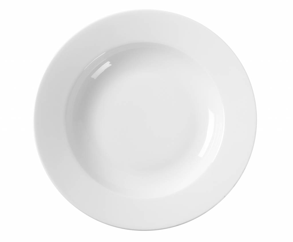  Assiette creuse Delta ø230mm | Porcelaine blanche