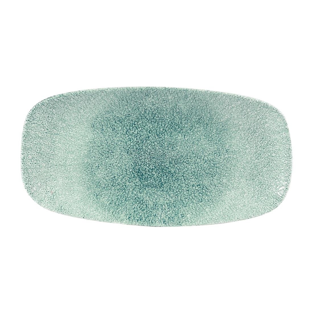 Churchill Raku Jade Green chefs ovaal bord 29.8 x 15.2 cm pak van 12