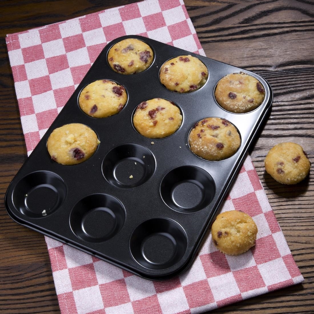 Moule à 12 Mini Muffins - Anti-Adhésive - 14(p)mm