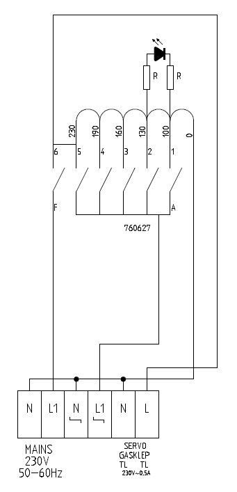 Standregelaar 1 Fase 5 Amp