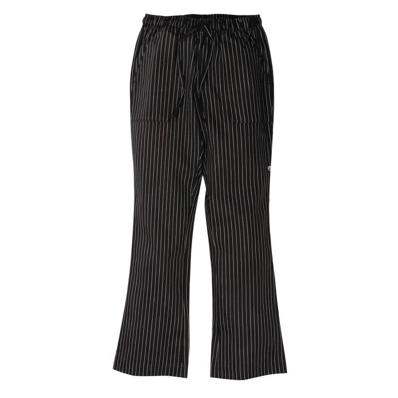 Chef Works Easyfit Kochhose Unisex | Schwarz-Weiß gestreift |Erhältlich in 6 Größen
