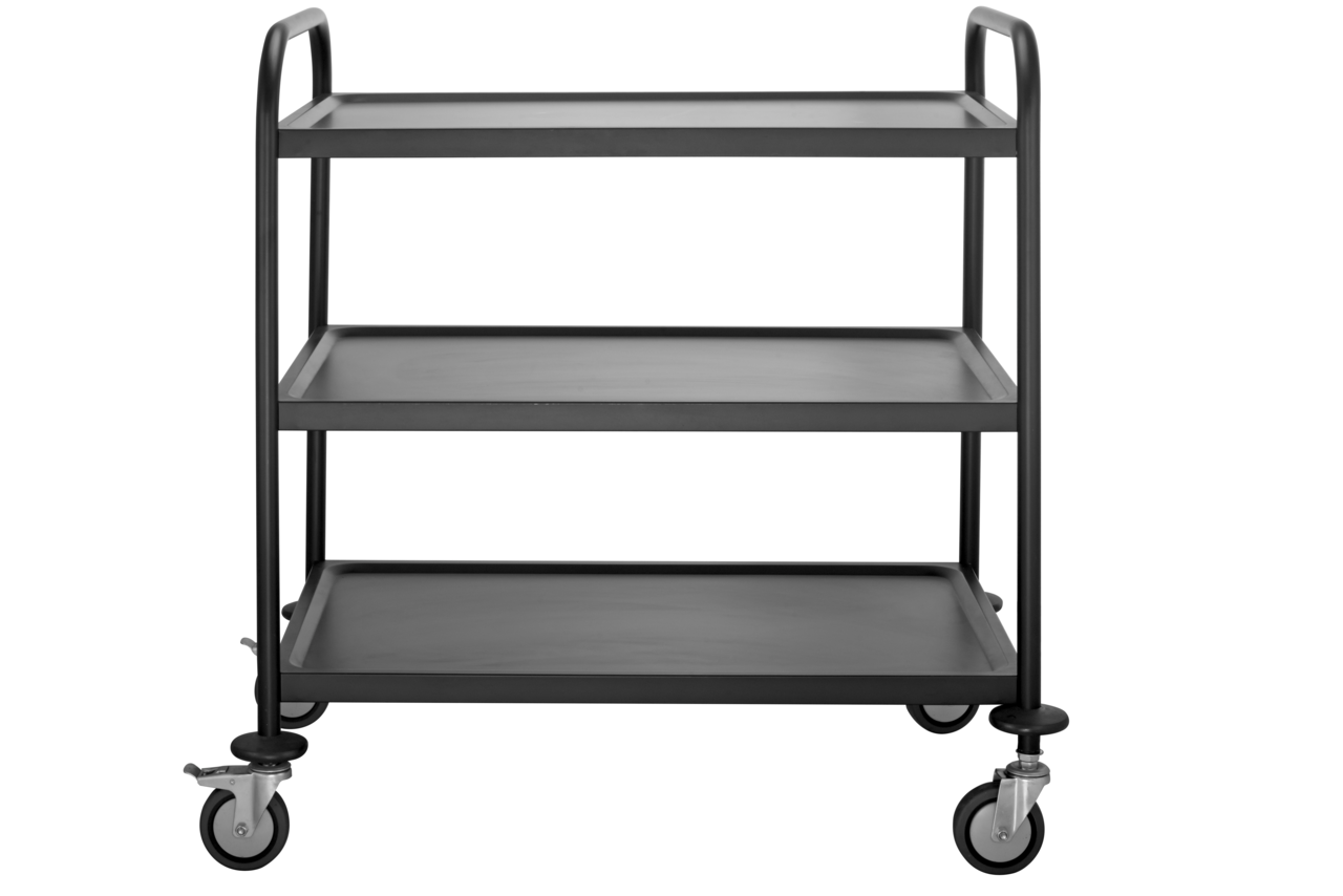 Chariot de service et de transport ECO 3 noir