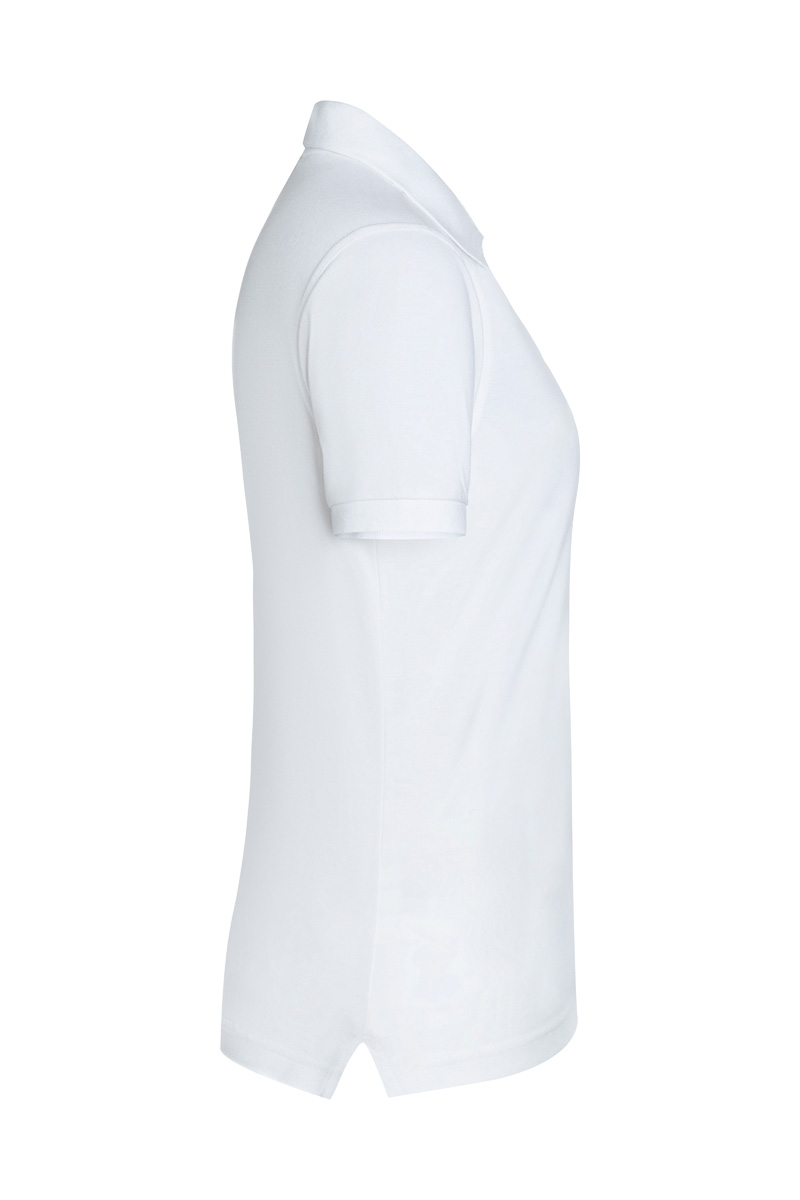 Damen Workwear Poloshirt Modern-Flair, aus nachhaltigem Material - Weiß - M