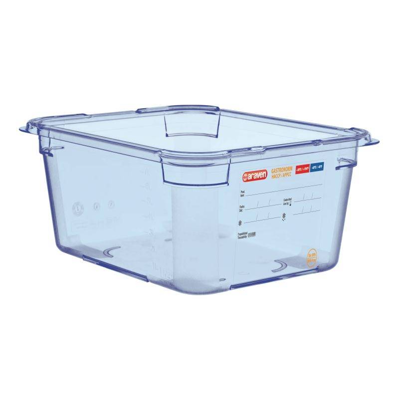Voedselcontainer Blauw ABS - GN1/2 | 150mm Diep