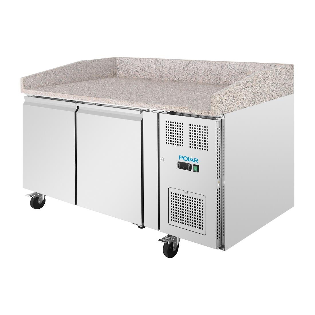 Polar U-Series Doppelter Pizzatisch mit Granitplatte 428Ltr
