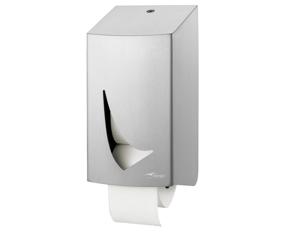 Porte-rouleau de papier toilette en acier inoxydable - Convient aux rouleaux tubeless