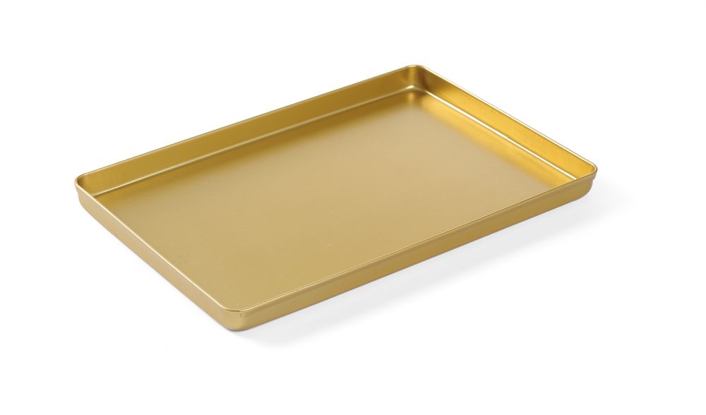 Plateau de présentation couleur or - 300x200x(H)20mm