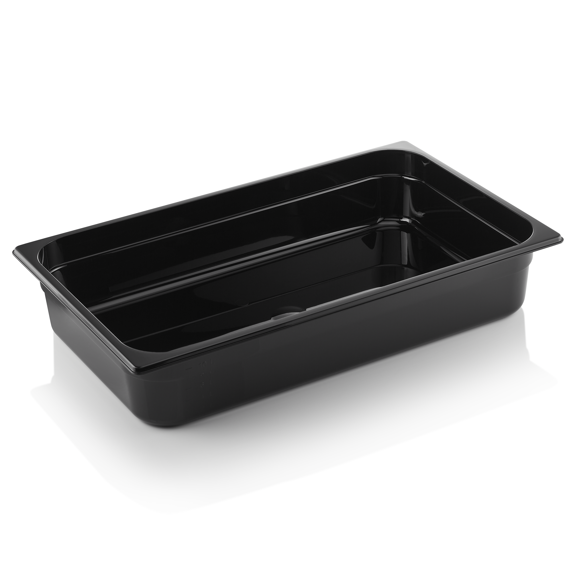 GN-container GN 96 zwart 1/1-100 mm, zwart, polycarbonaat