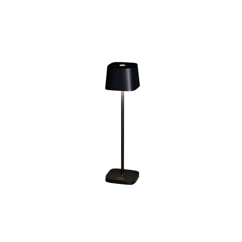 Capri Mini mattschwarz - LED Tischleuchte - USB aufladbar - 20x7cm