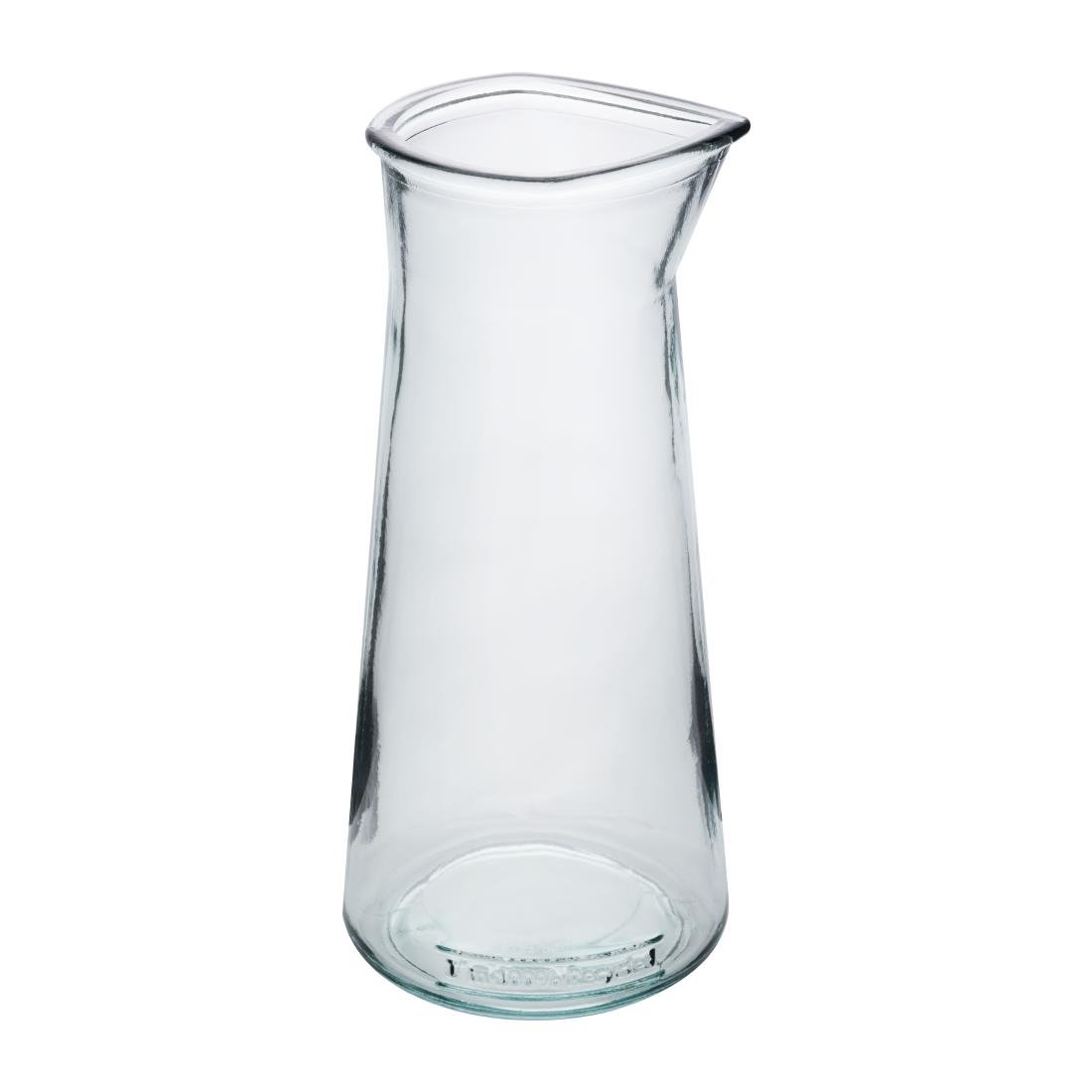 Olympia Karaffe aus recyceltem Glas konisch 1Ltr (6 Stück)