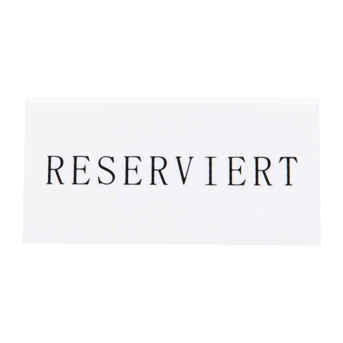 Chevalets table réservée Securit "Reserviert" (lot de 5)