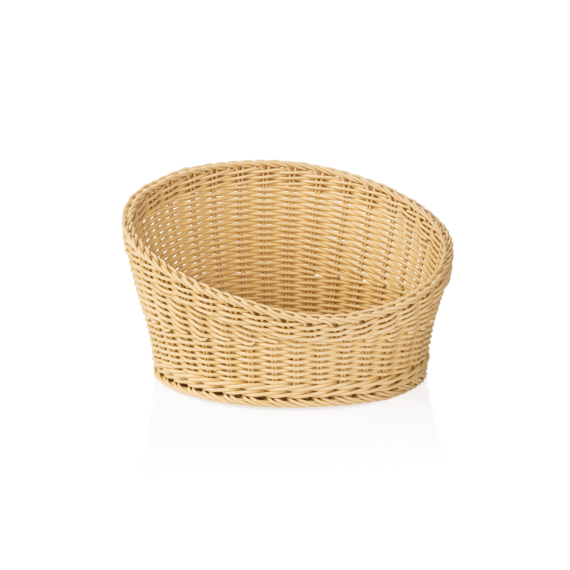 Buffetkorf WEAVER PRO systeemkorven, Ø 34,5 cm, hoogte 20/10 cm, licht beige, polypropyleen