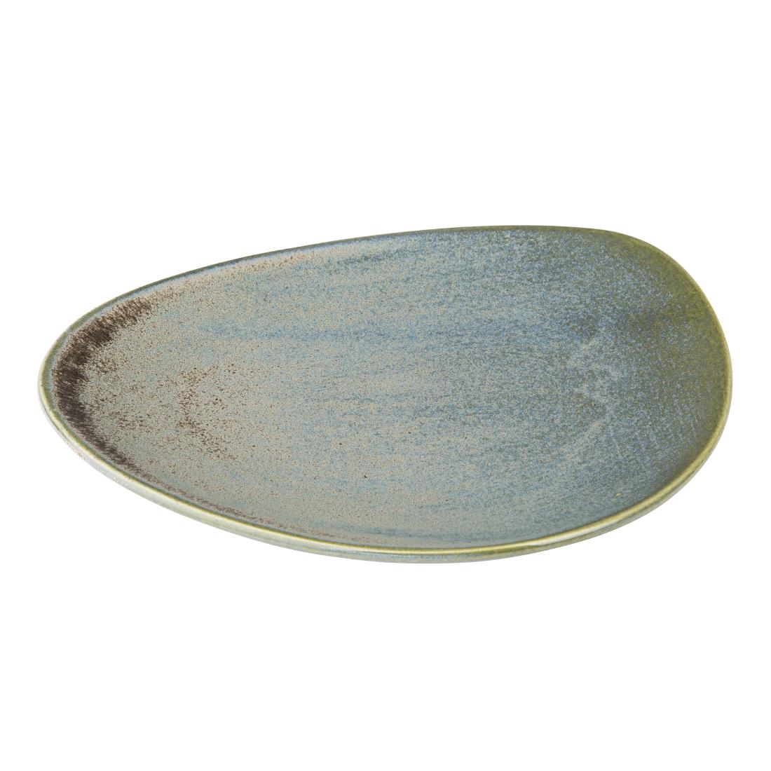 Assiettes triangulaires Olympia Ember Blue 250mm (lot de 6)