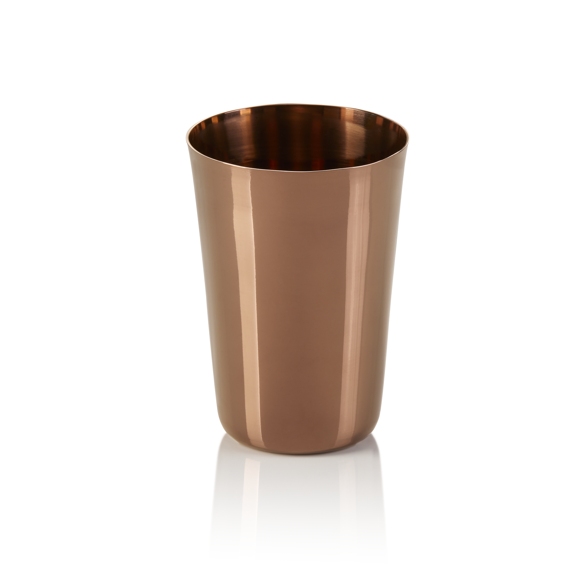 Ensemble de tasses, 0,4 l, diamètre 8 cm, hauteur 11,5 cm, bronze, ensemble de 4 pièces, acier inoxydable au chrome et au nickel, revêtement PVD