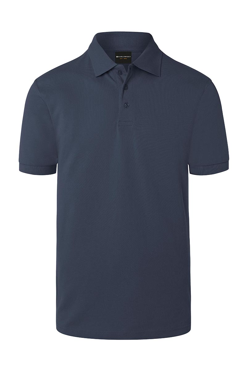 Heren Poloshirt - Basic Model - Marineblauw - 2XL