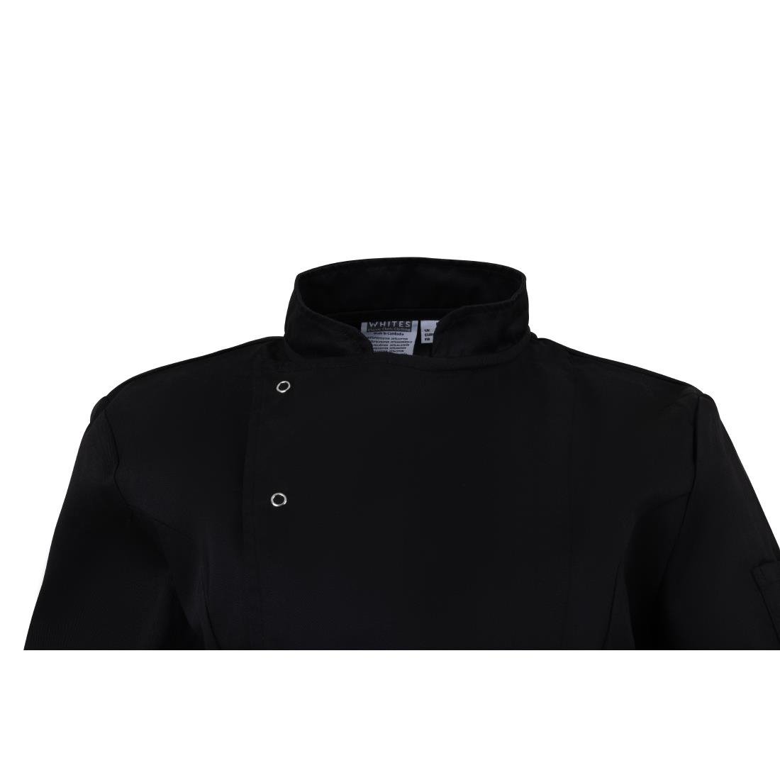 Whites Damen Kochjacke Schwarz Größe L