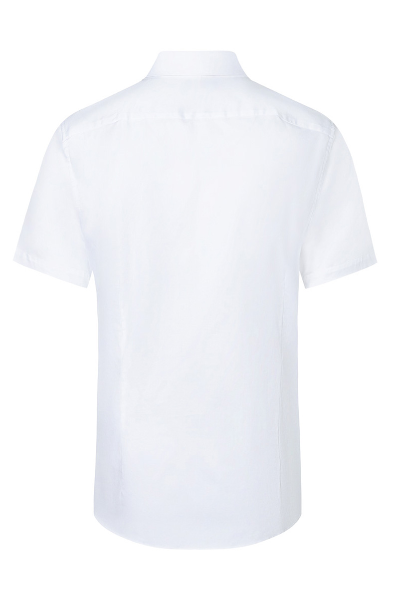 Kurzarm Herrenhemd Active-Stretch in Modern-Fit - Weiß - M