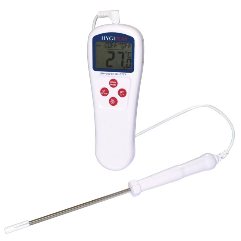 Digitale Thermometer + RVS Voeler | Hygiplas | LCD Display