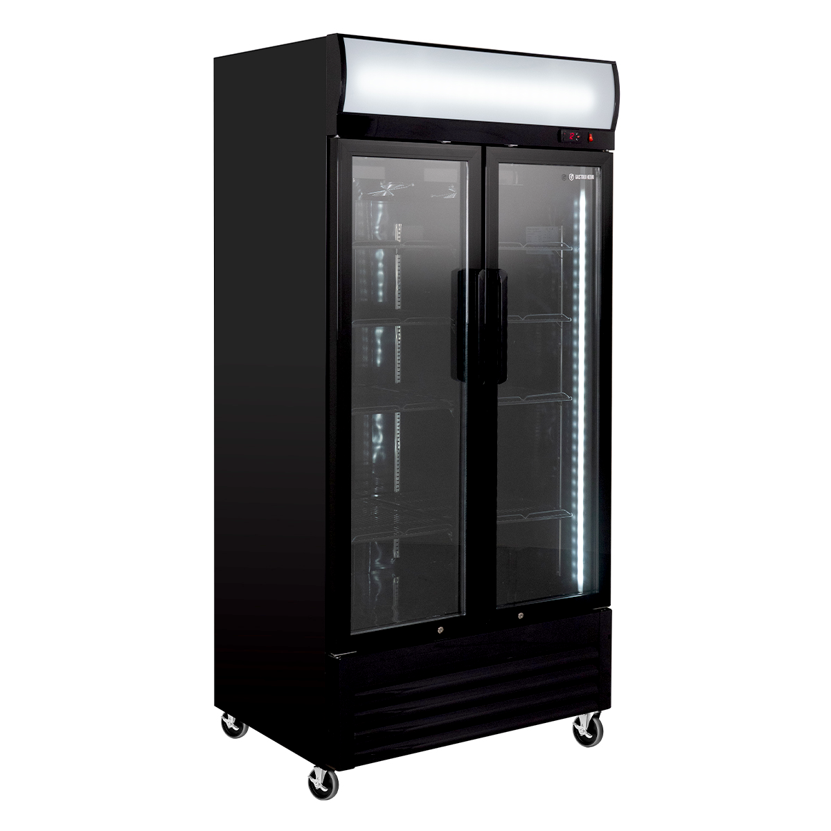 Drankenkoelkast ECO 630 met lichtbak en scharnierdeuren
