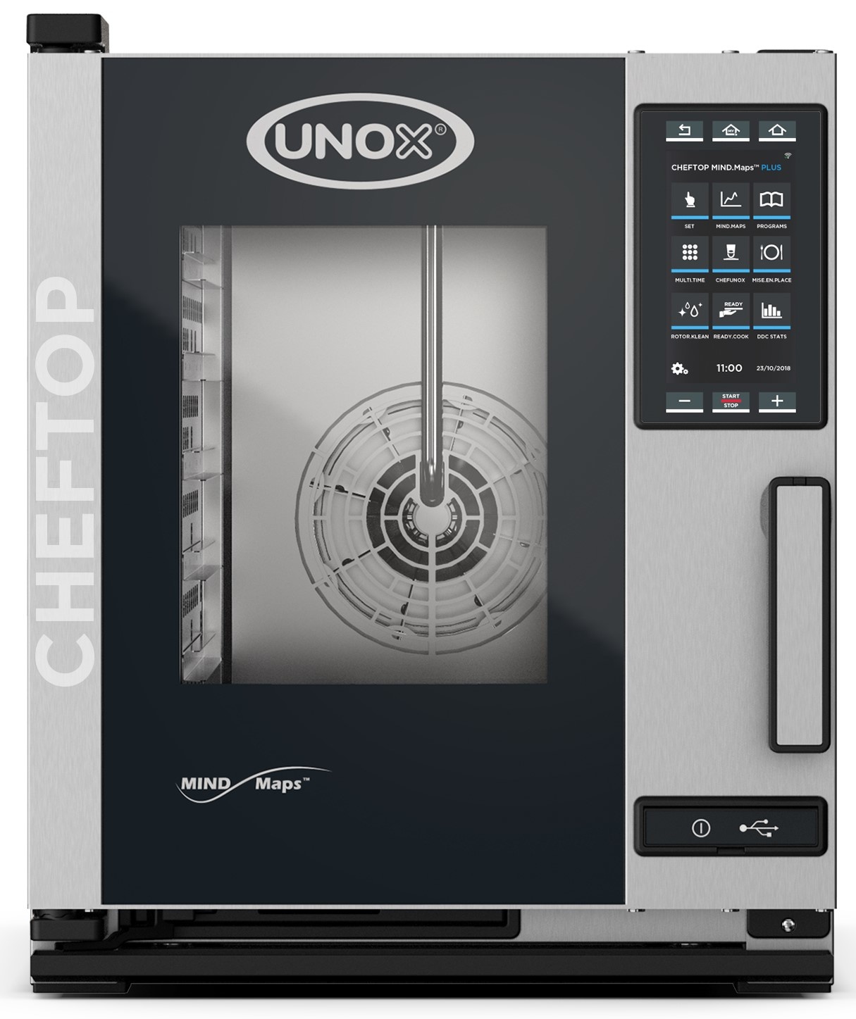 Unox Cheftop Mindplus numérique | XECC-0523-EPR | 5x GN2/3 | 400V/5200W | 660x540x (H) 650mm