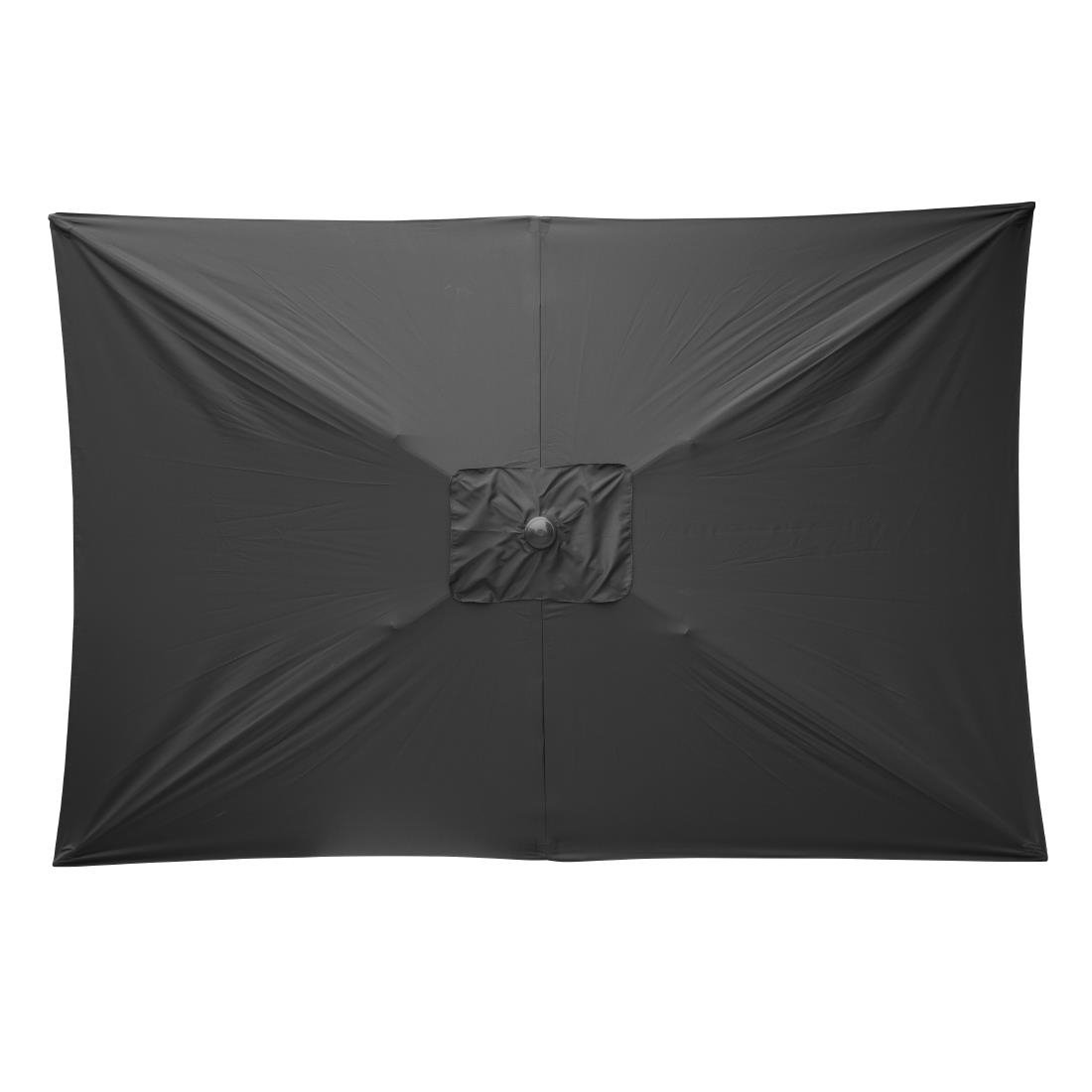 Parasol rectangulaire Bolero Seville 2x3m noir