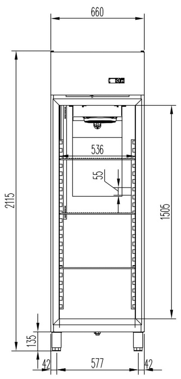 Vrieskast Profi 700 GN 2/1 Superior