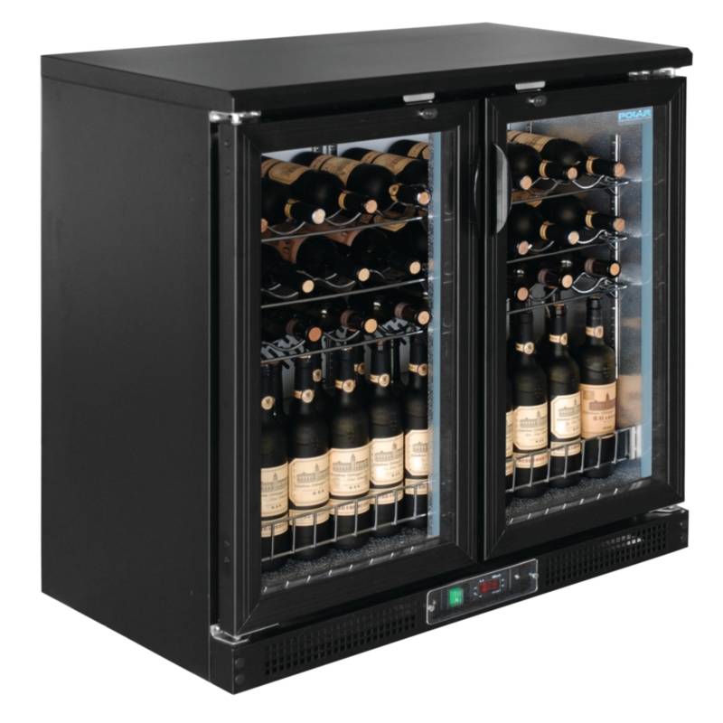 Wijnkoelkast - Barkoelkast - Met 2 klapdeuren - 56 Flessen - 920x530,5x(H)920mm