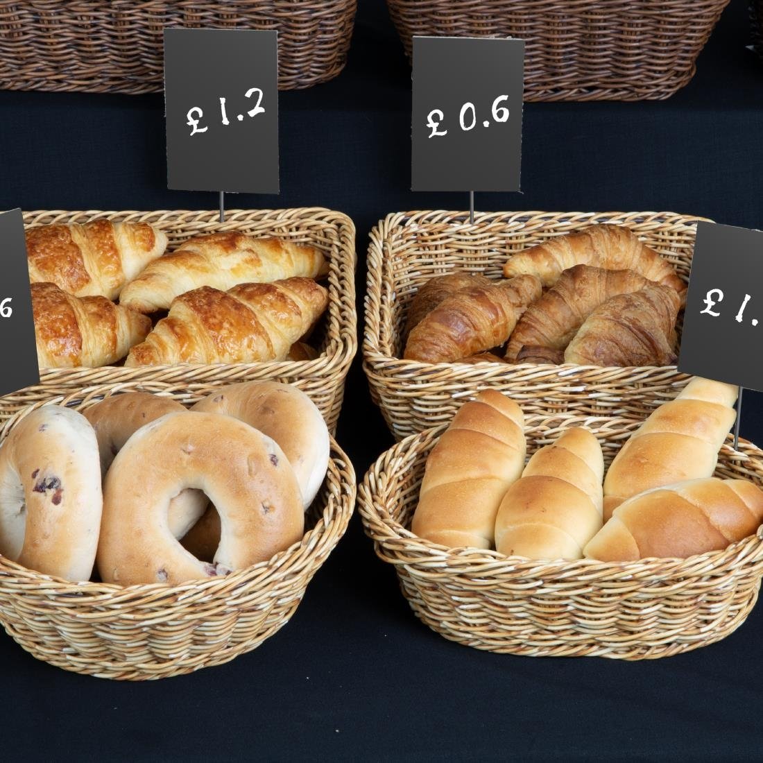 Olympia Polywicker Quadratischer Korb Hellbraun 230x230mm