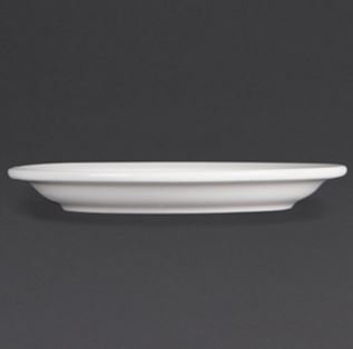 Teller Rand schmal | Olympia Porzellan Weiß | 250mm | 12 Stück