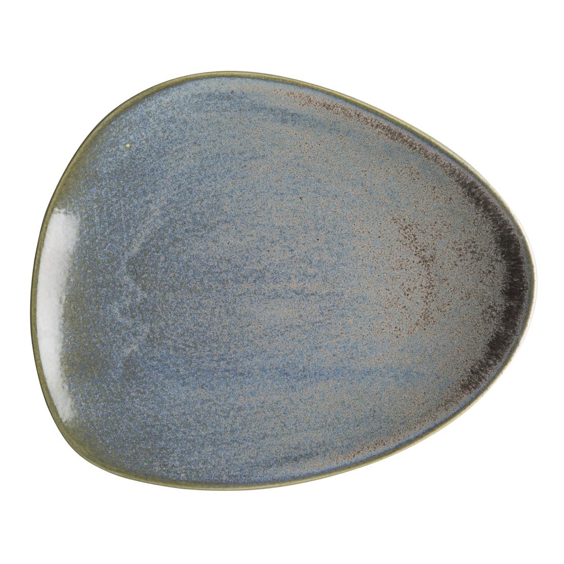Assiettes triangulaires Olympia Ember Blue 250mm (lot de 6) Assiettes triangulaires Olympia Ember Blue 250mm (lot de 6)