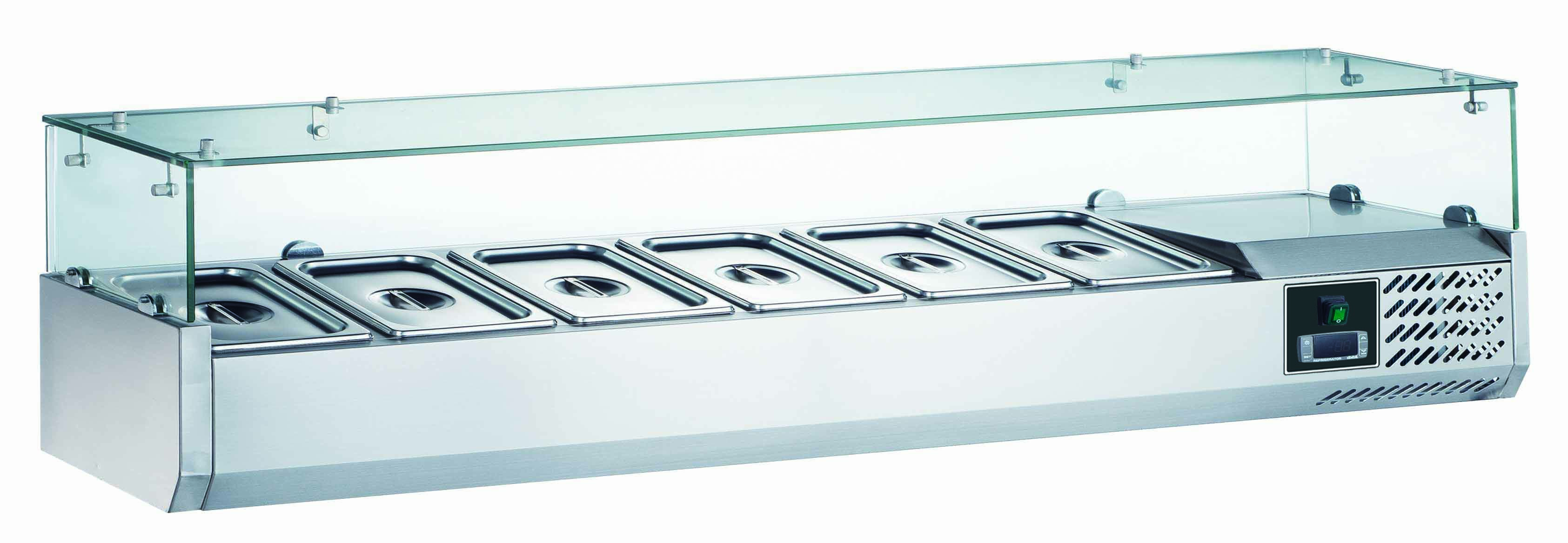 Vitrine réfrigérée de table modèle EVRX 1500/380