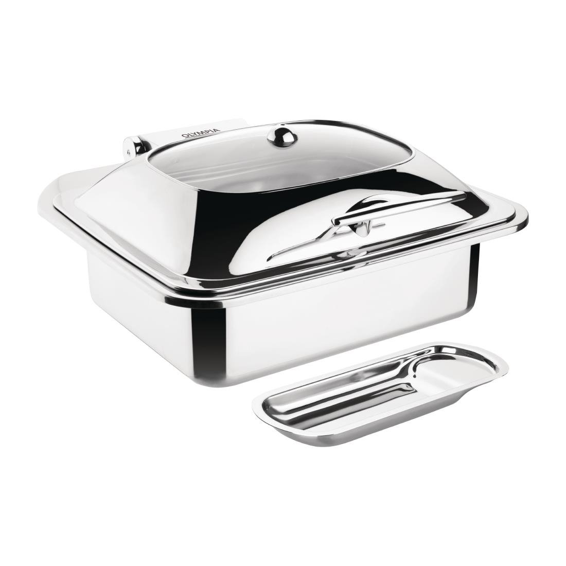 Ensemble chafing dish induction Olympia GN 1/2 avec support 
