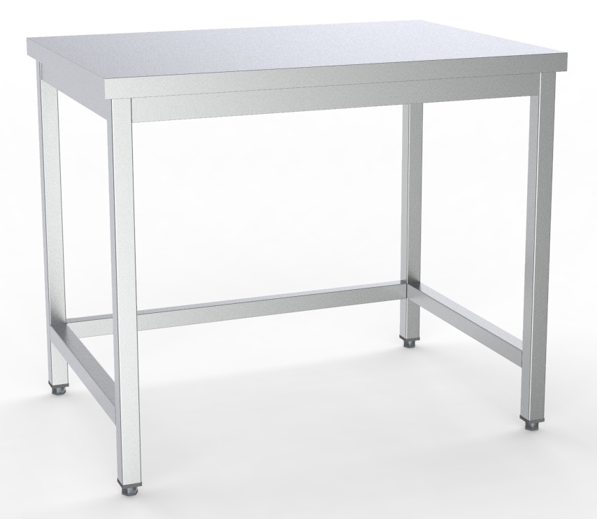700 Werktafel Open Onderstel Demontabel 1000