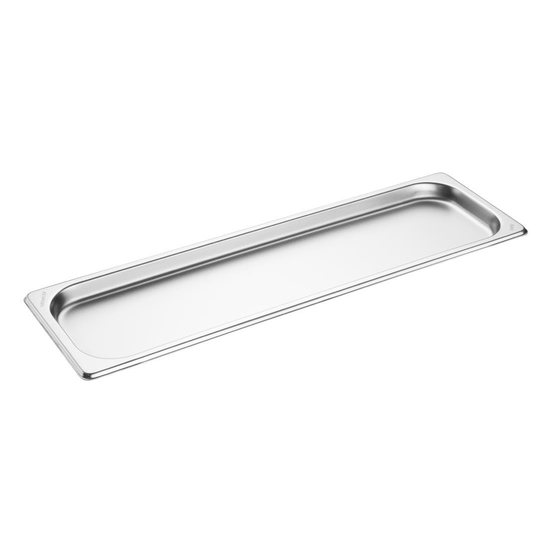 Vogue Edelstahl Gastronorm 2/4 Tablett 20mm