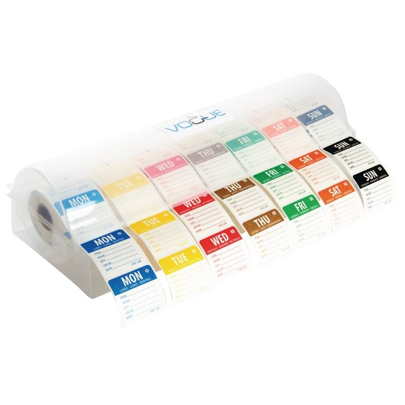Étiquettes Solubles Code Couleur + Distributeur Plastique - 50mm 