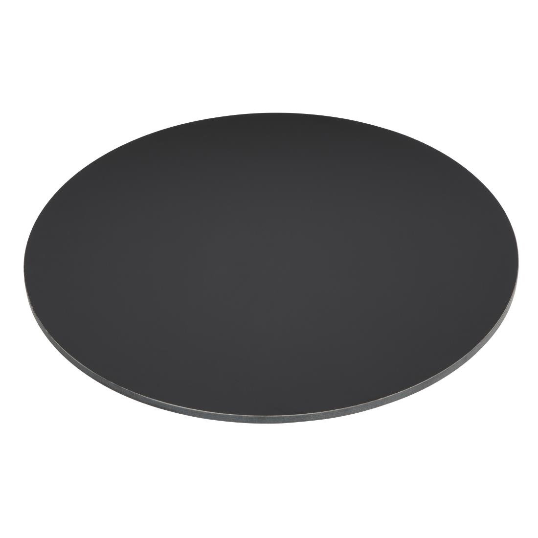 Plateau de table d'extérieur rond noir mat Bolero 600 mm