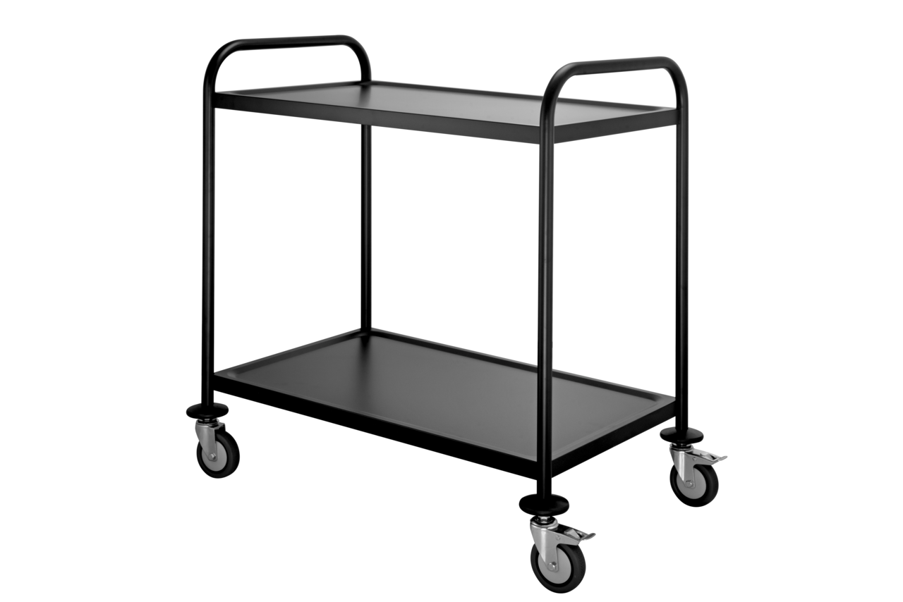Chariot de service et de transport ECO 2 noir