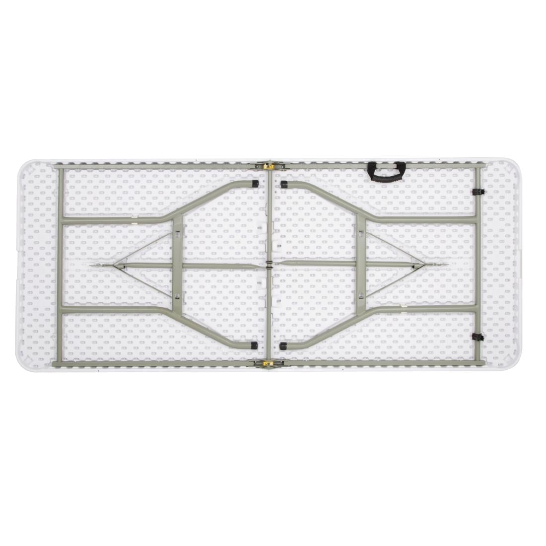 Bolero Rechteckiger Mittelklapptisch 6ft Weiß