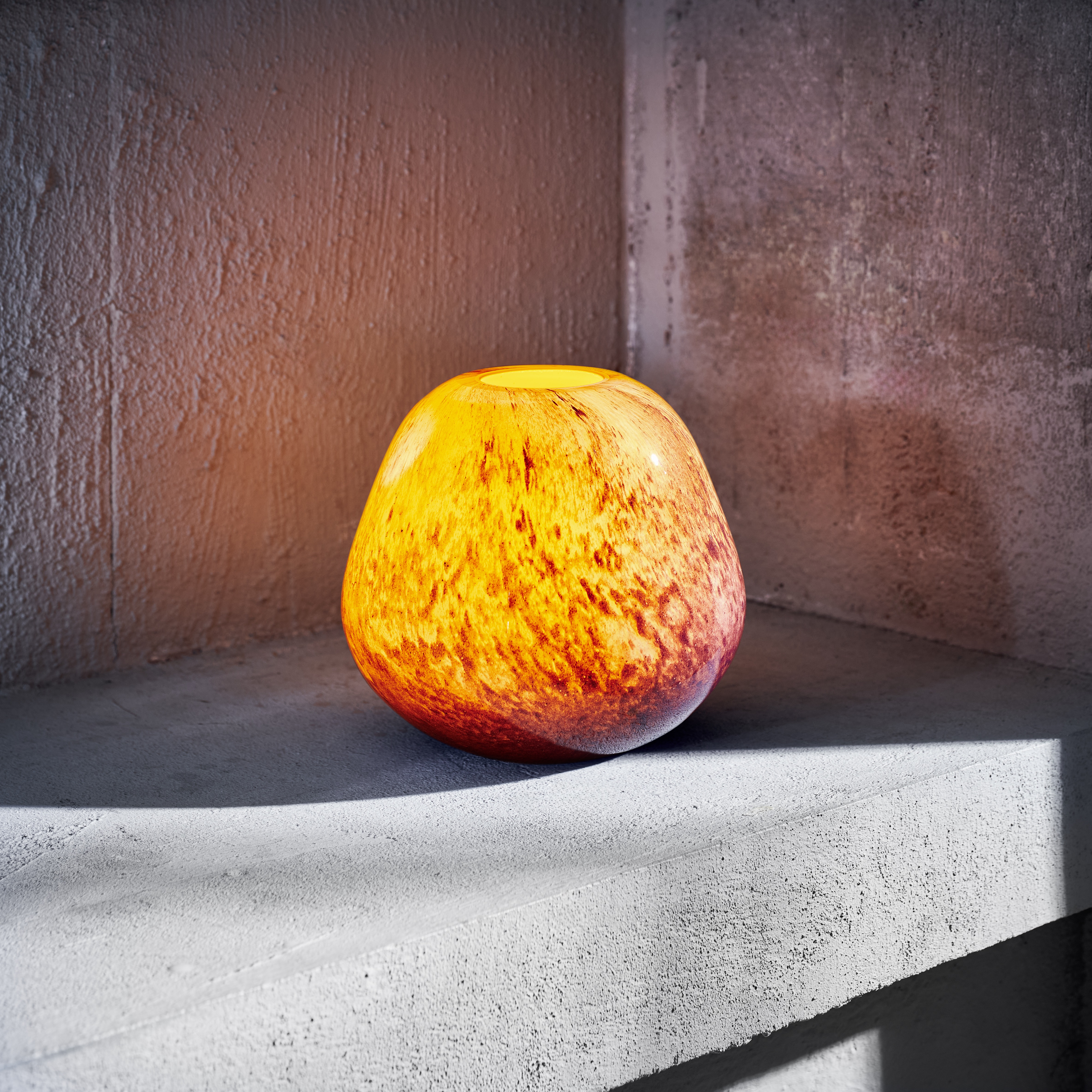 Fusion lavendel YUYU, Ø 15 cm, hoogte 13 cm, glas