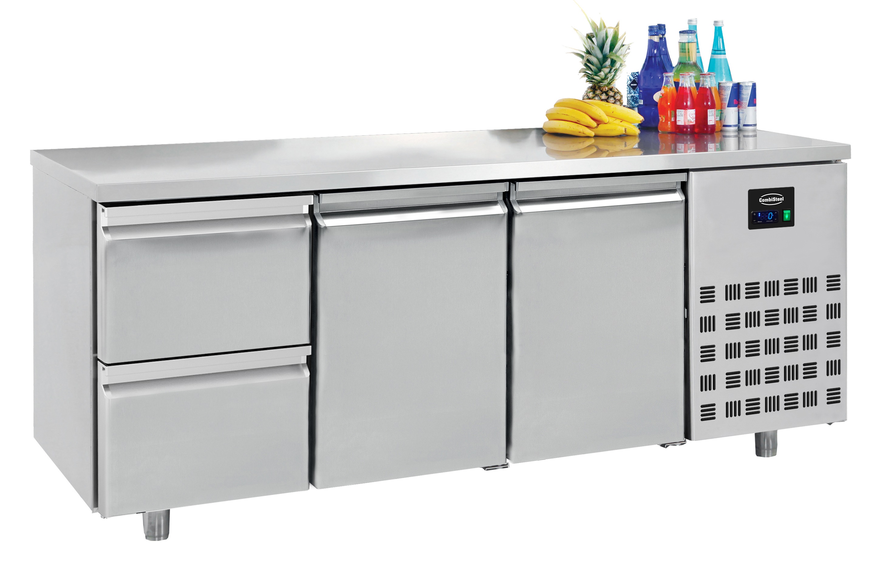 Table réfrigérée 700 2 portes + 2 tiroirs 474 litres - 1865x700x(H)850mm