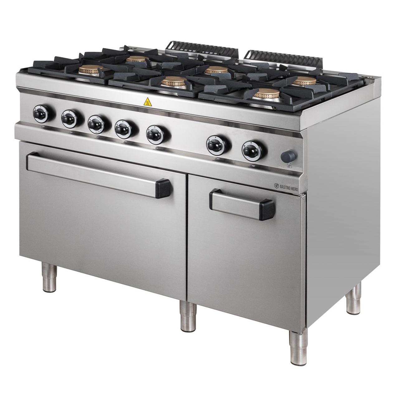 Gasfornuis Serie 700 - 110/70 met elektrische oven - 6 branders - 42 kW