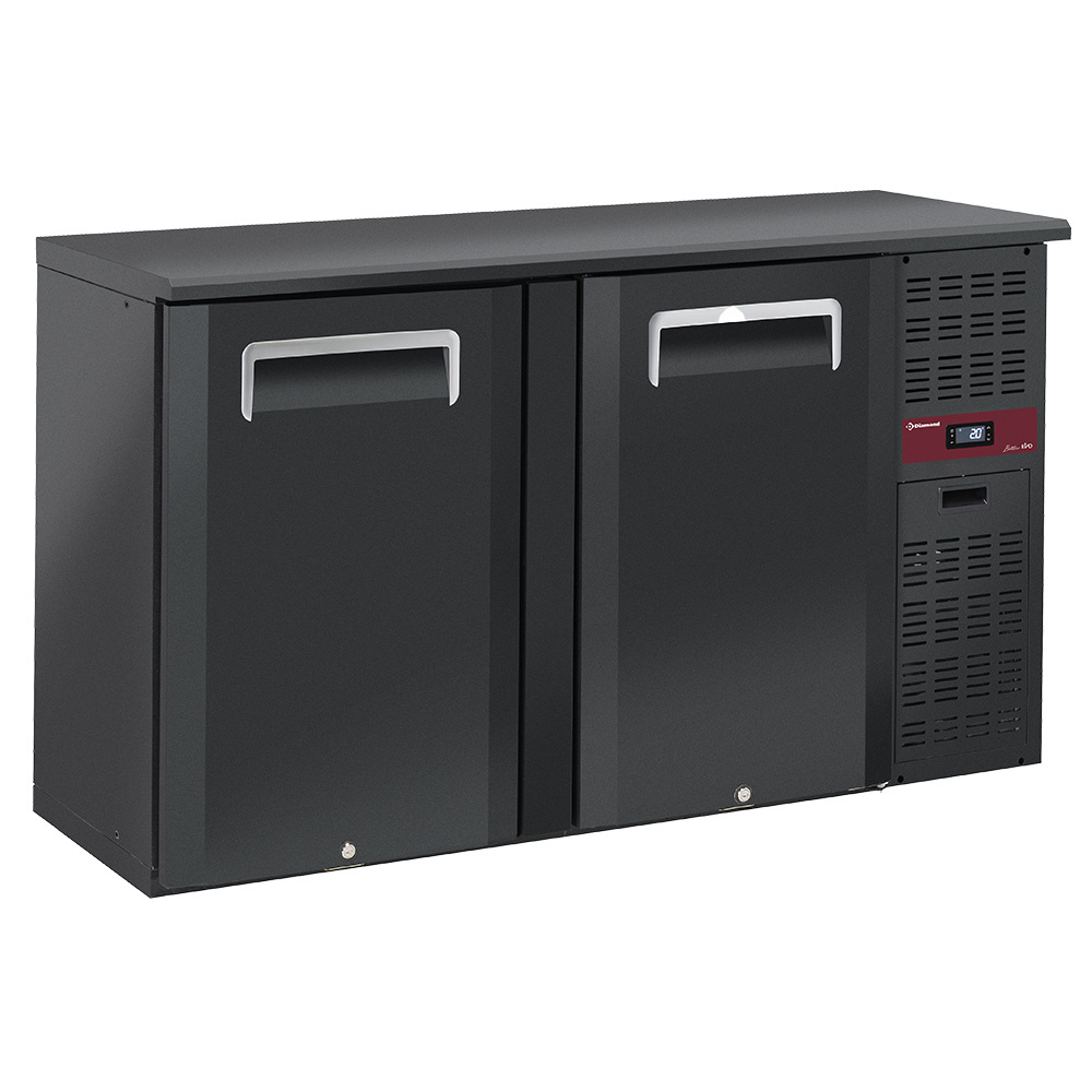 Flessenkoeler 2 deuren, 320 liters, verstelbare poten