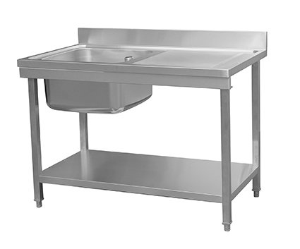 Table de Prélavage | Avec Etagère | 1200x700x(h)850mm