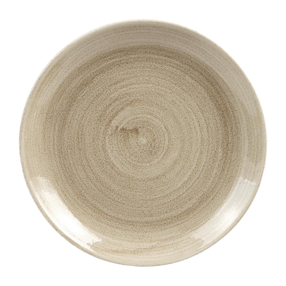 Churchill Stonecast Patina Antike Coupé-Teller, Taupe, 217 mm, (12 Stück)